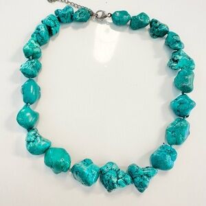 925 Sterling LUC Lucas Lameth Turquoise Color Chucky Stone Necklace
